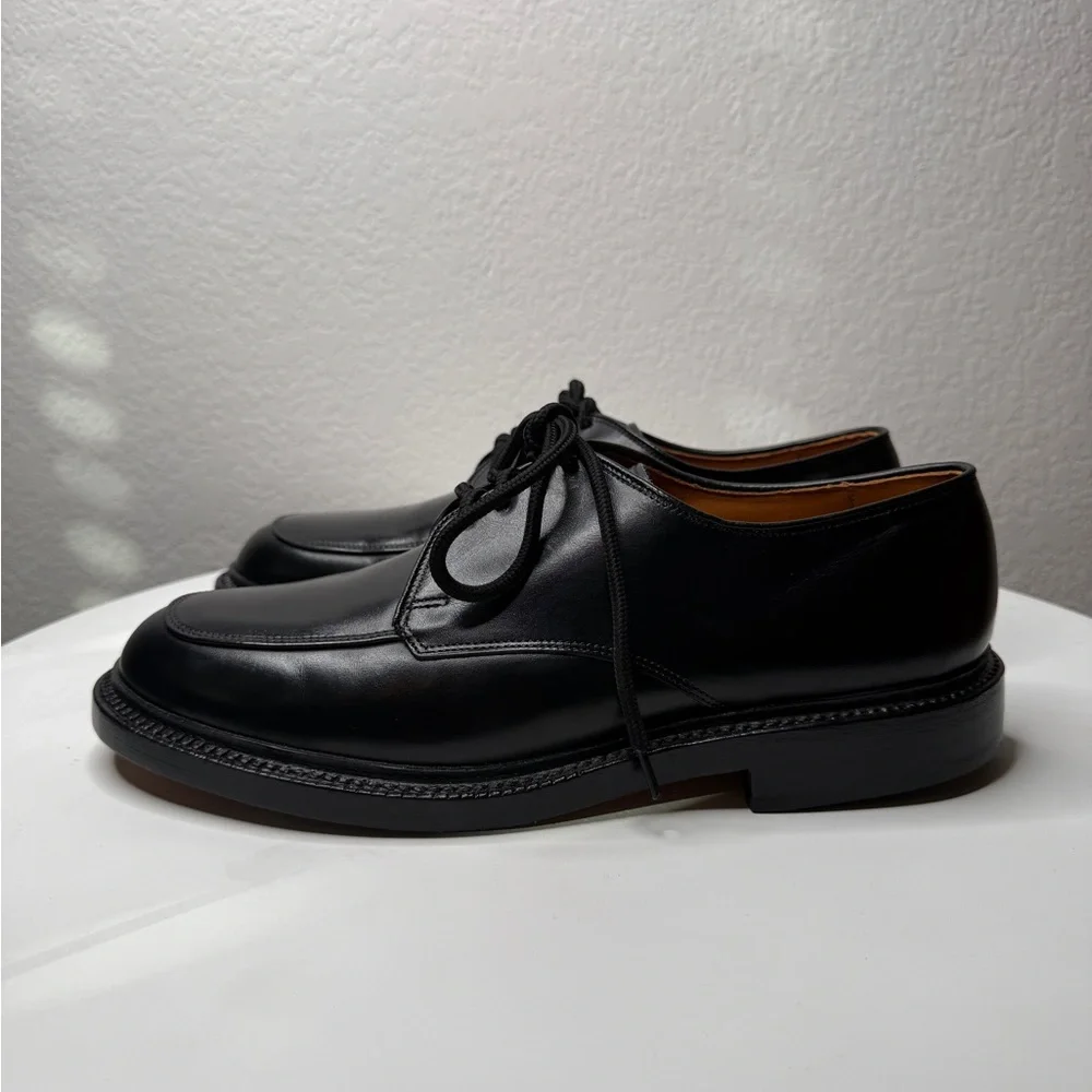 Allen Edmonds Brentwood Black Leather Oxford Moc Toe Dress Shoes Size 9